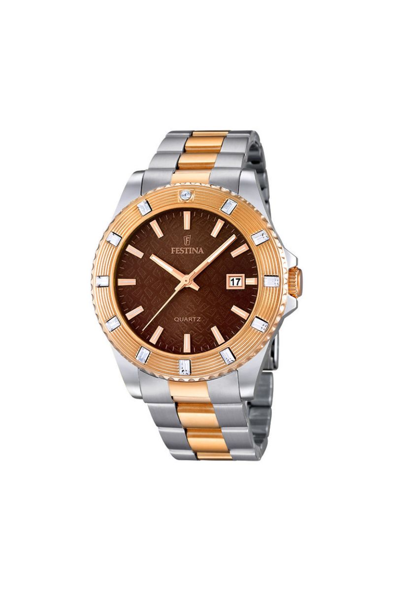 Ceas dama Festina, F16687 / 4, Argintiu/Auriu