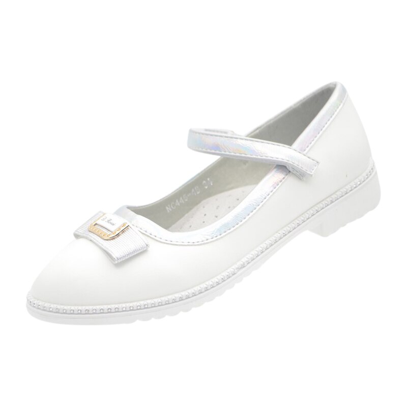 Pantofi pentru fete Bessky NC445-4B-30, Alb 62213