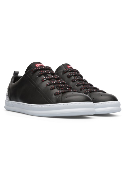Pantofi sport Twins, Camper, Piele naturala, 42, Negru