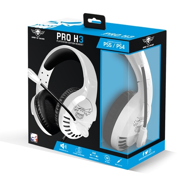 Casti, Spirit of Gamer, PRO-H3 Gamer, Cu fir, Alb