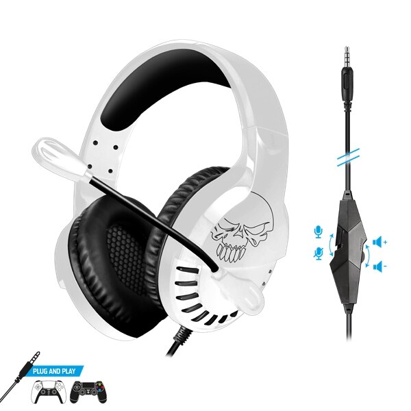 Casti, Spirit of Gamer, PRO-H3 Gamer, Cu fir, Alb