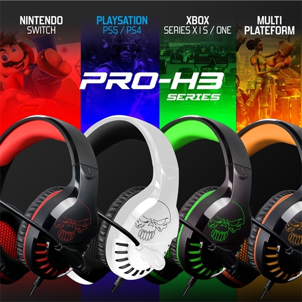 Casti, Spirit of Gamer, PRO-H3 Gamer, Cu fir, Alb