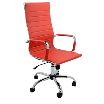 Scaun de birou ergonomic Kring Lear Fit, PU, Rosu Scaun de birou ergonomic Kring Lear Fit, PU, Rosu