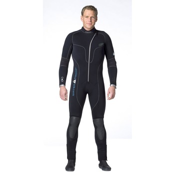 Costum neopren lung, fermoar frontal, barbati, 5mm, Waterproof W1, marime M, negru Costum neopren lung, fermoar frontal, barbati, 5mm, Waterproof W1, marime M, negru