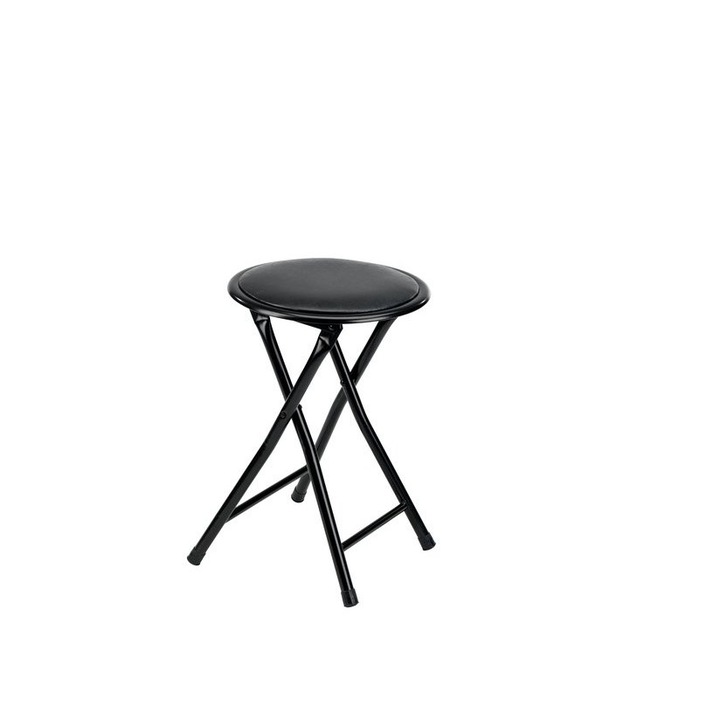 Taburet pliabil Ramdeco 30, 45 x 30 cm, Negru