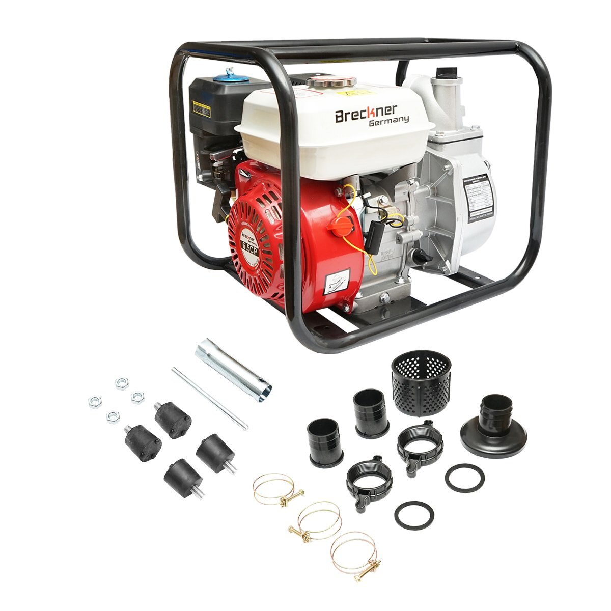 Motopompa benzina WP20 6.5CP debit 36m3/h adancime 8m inaltime 26m Breckner Germany