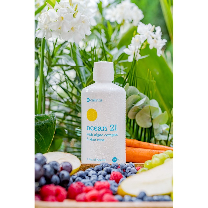 Ocean 21 suc de Aloe Vera si Alge Formula Completa pentru Detoxifiere Vitalitate si Imunitate (946ml) - Calivita