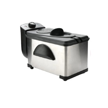 Friteuza Electrica, Capacitate Ulei 3L, Putere 1800-2200W, Capac cu Zona Transparenta, Reglabila, Usor de Folosit, Ergonomica, Argintiu Friteuza Electrica, Capacitate Ulei 3L, Putere 1800-2200W, Capac cu Zona Transparenta, Reglabila, Usor de Folosit, Ergonomica, Argintiu