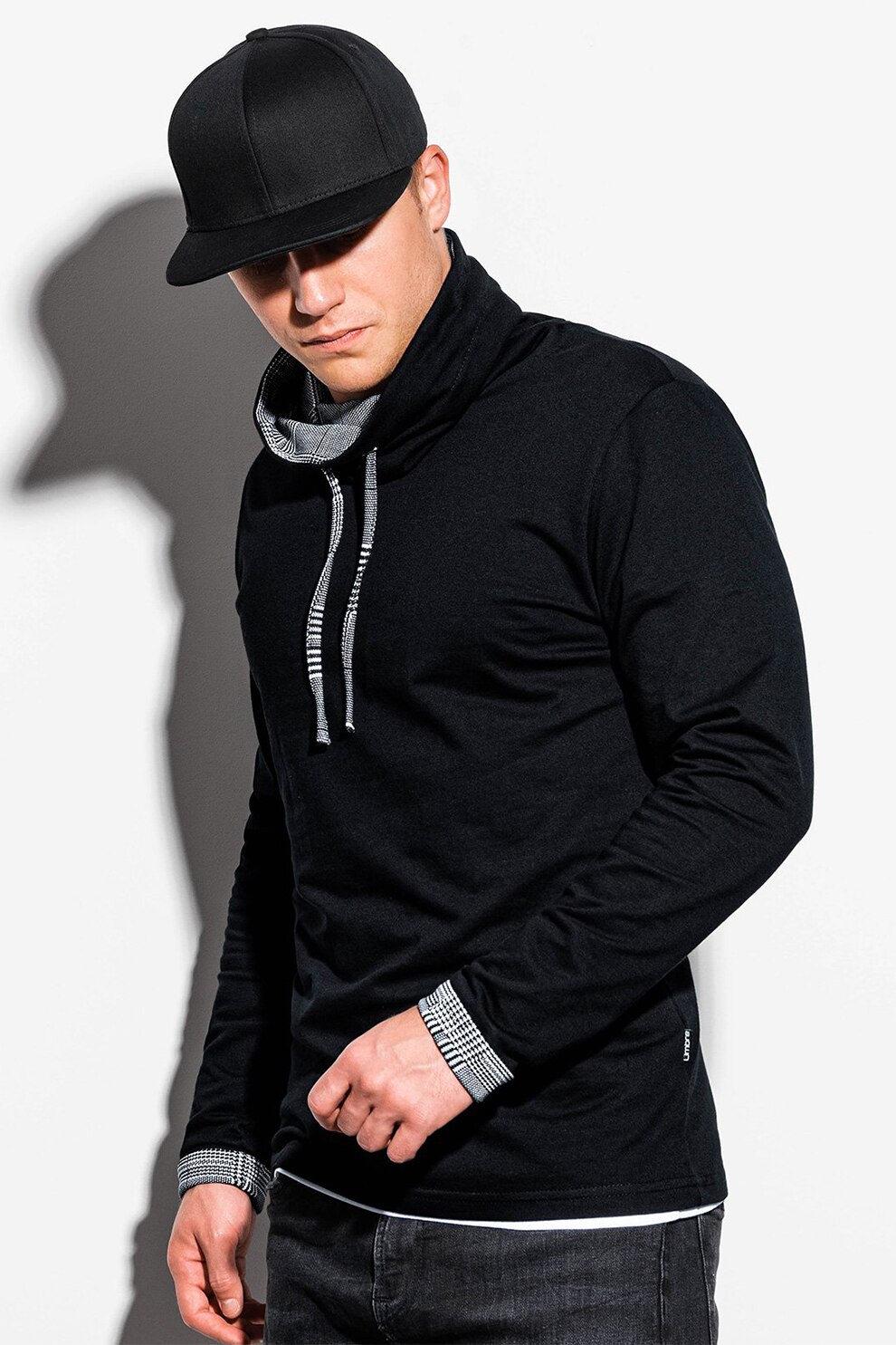 OMBRE, Hanorac din amestec de bumbac, Negru