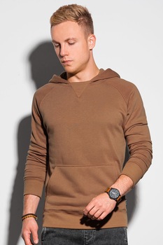 OMBRE, Hanorac cu maneci raglan, Maro caramel OMBRE, Hanorac cu maneci raglan, Maro caramel
