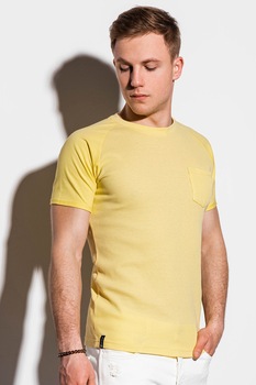 OMBRE, Tricou cu maneci raglan, Galben OMBRE, Tricou cu maneci raglan, Galben