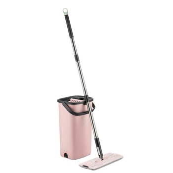 Galeata cu Mop Plat, Maner Reglabil 100 - 130 cm, Capacitate 9L, Cap Rotativ, Otel Inoxidabil, Manipulare Usoara, Design Modern, Bej Galeata cu Mop Plat, Maner Reglabil 100 - 130 cm, Capacitate 9L, Cap Rotativ, Otel Inoxidabil, Manipulare Usoara, Design Modern, Bej