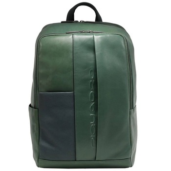 Rucsac PIQUADRO din piele naturala, port laptop 14'', sistem RFID, 14L, LCA3214S118/VE, verde Rucsac PIQUADRO din piele naturala, port laptop 14'', sistem RFID, 14L, LCA3214S118/VE, verde