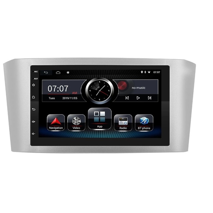 Navigáció Toyota Corolla Auris 2002 - 2008, Android, 9 hüvelykes kijelző, 2 GB RAM és 32 GB ROM, Internet, 4G, Alkalmazások, Waze, Wi Fi, Usb, Bluetooth, Mirrorlink