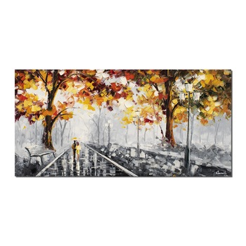 Tablou gigant pictat manual, Artnova - Impreuna pe aleea vietii (5) - 140x70cm pictura ulei pe panza in cutit efect 3D Tablou gigant pictat manual, Artnova - Impreuna pe aleea vietii (5) - 140x70cm pictura ulei pe panza in cutit efect 3D