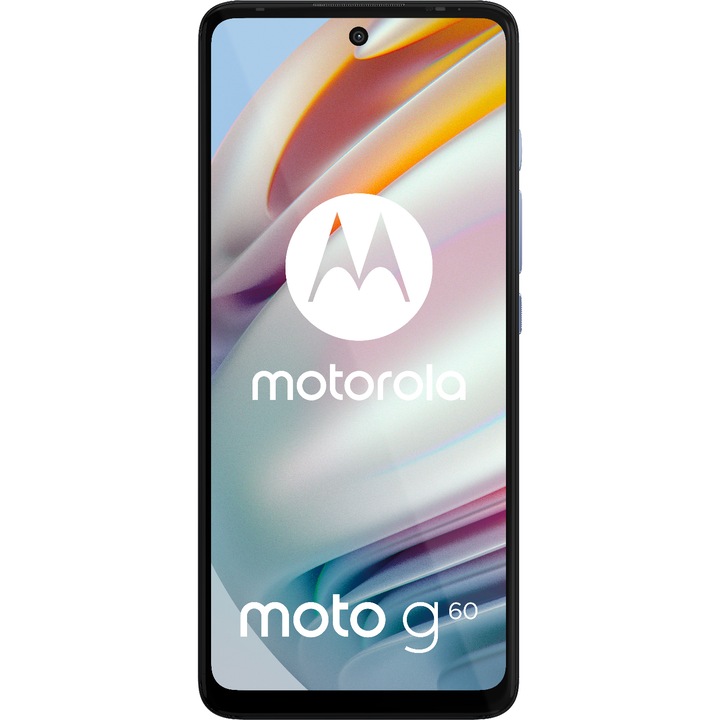 Motorola G60 Mobiltelefon, Kártyafüggetlen, Dual SIM, 128GB, 6GB RAM, 6000 mAh, Szürke