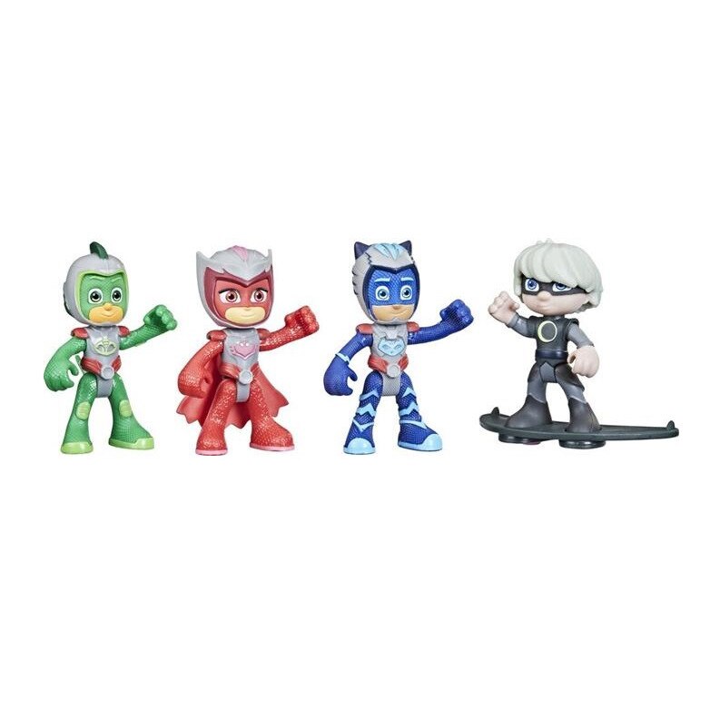 Set 4 Figurine Pj Masks Hero Vs Villain 4 Pack 6 cm