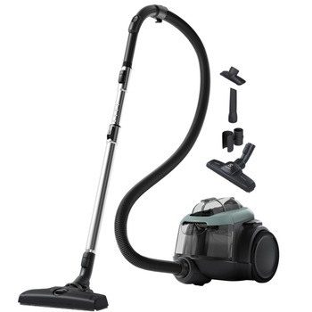 Aspirator fara sac Electrolux EL61C2OG, 700 W, 1,6l, filtrare in 6 trepte, filtru Hygiene 12 lavabil, perie ParkettoPro, verde oceanic Aspirator fara sac Electrolux EL61C2OG, 700 W, 1,6l, filtrare in 6 trepte, filtru Hygiene 12 lavabil, perie ParkettoPro, verde oceanic