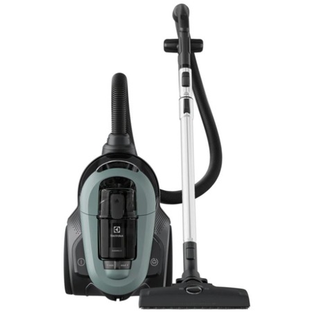 Aspirator fara sac Electrolux EL61C2OG, 700 W, 1,6l, filtrare in 6 trepte, filtru Hygiene 12 lavabil, perie ParkettoPro, verde oceanic