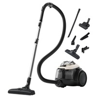 Aspirator, Electrolux, EL61H4SW 600, Fara sac, 550W, Duza Turbo, Negru/Alb