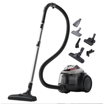 Aspirator fara sac Electrolux EL61A4UG, 700 W, 1,6 l, filtrare in 6 trepte, filtru Hygiene 12 lavabil, perie ParkettoPro, perie Turbo, Animal Kit, gri Aspirator fara sac Electrolux EL61A4UG, 700 W, 1,6 l, filtrare in 6 trepte, filtru Hygiene 12 lavabil, perie ParkettoPro, perie Turbo, Animal Kit, gri