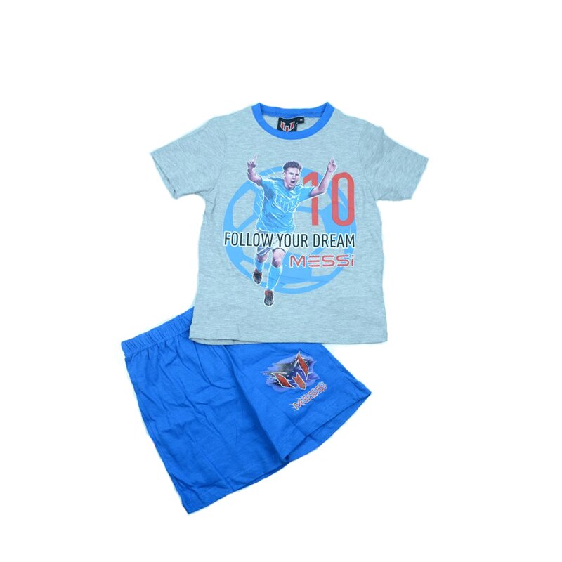 Pijama de vara pentru baieti Sun City Linoel Messi ER2134, Multicolor 104 CM Standard