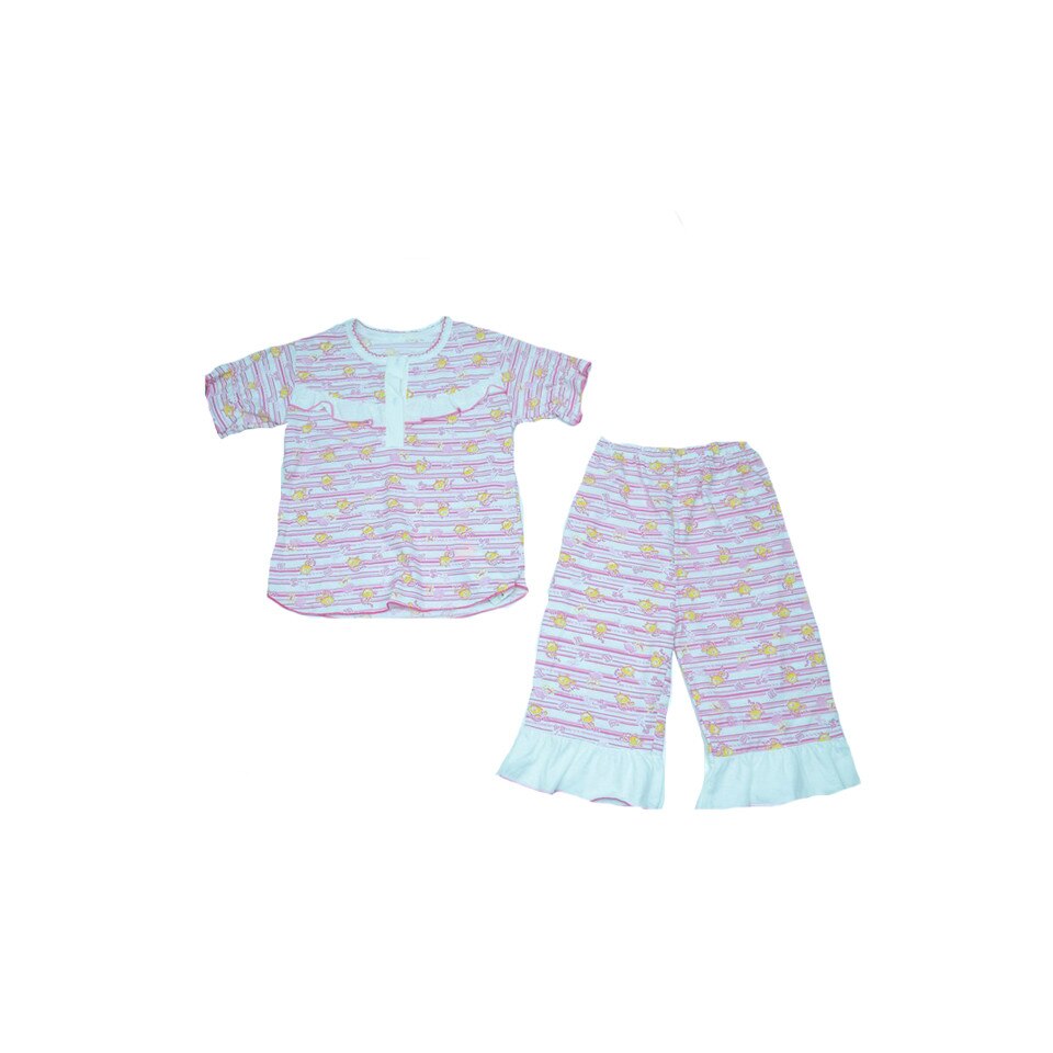Pijama pentru fete Pifou PFP2-R-104, Roz 104 CM
