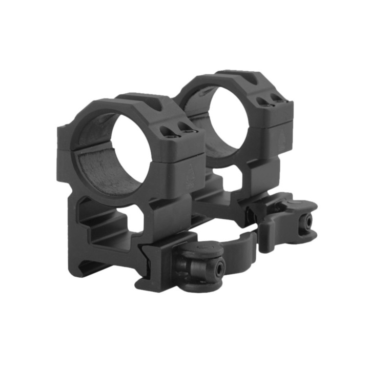 Suport luneta din doua piese Leapers, Aluminiu, 22 x 25.4 mm, Negru