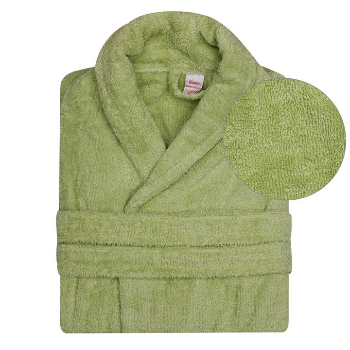 Halat de baie, Bumbac, verde S/M