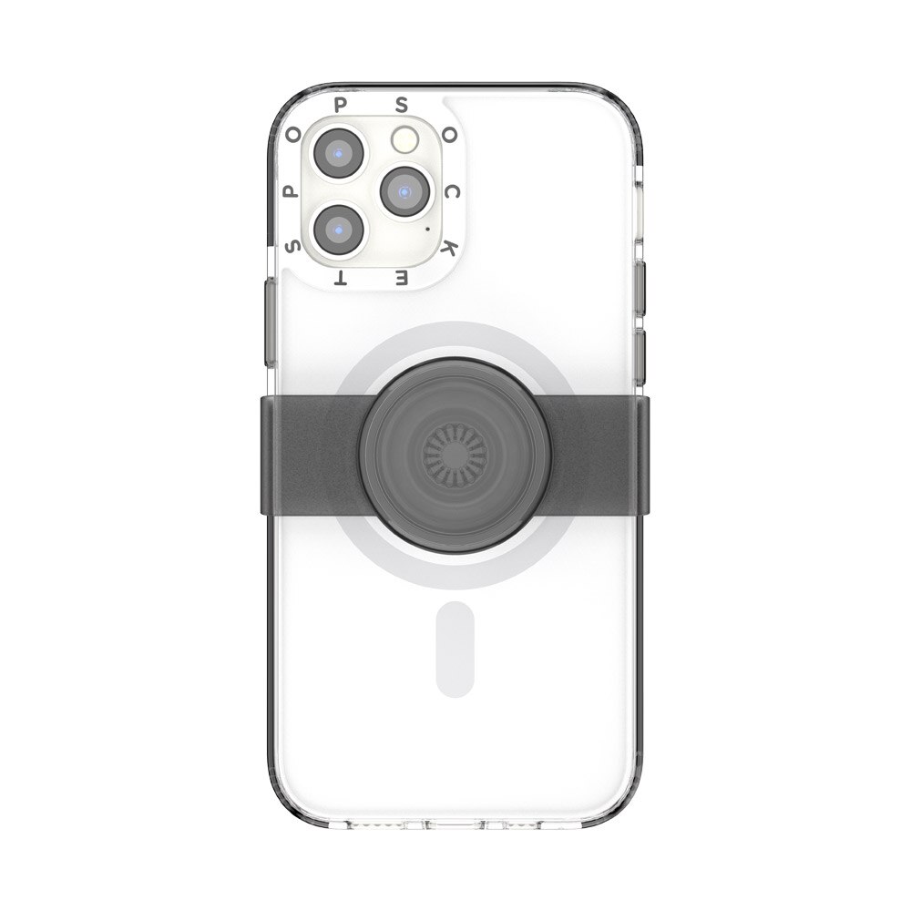 Carcasa Popsockets, Popcase MagSafe White ,rezistenta la socuri, compatibil cu Iphone 12 Pro Max