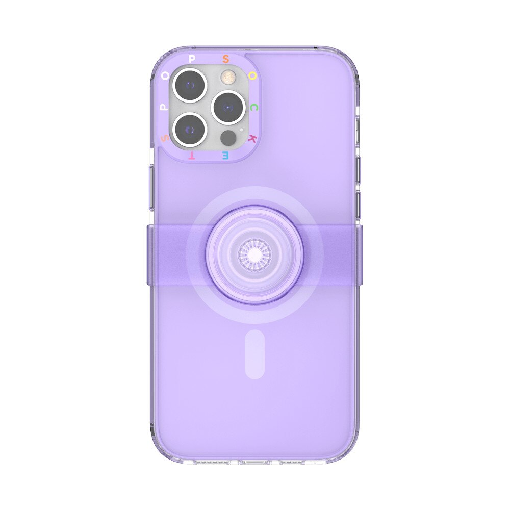 Carcasa Popsockets, Popcase MagSafe Violet ,rezistenta la socuri, compatibil cu Iphone 12 Pro Max