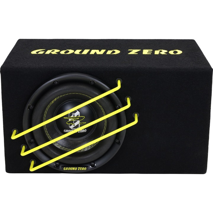 Kit Subwoofer si Amplificator Ground Zero Radioactive 20SPL, 20cm
