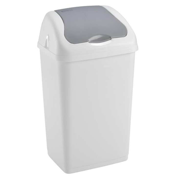 Heidrun cos de gunoi cu capac rabatabil 35L 32x27x57cm