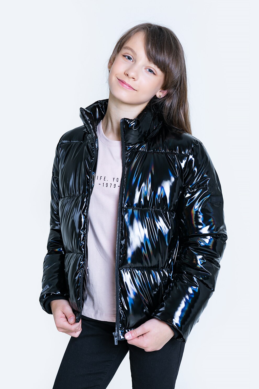 Big Star, Geaca cu gluga si blana sintetica, Negru