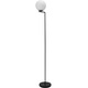 Lampadar 1 Sursa E27 60W Metal Sticla Black White 150 cm