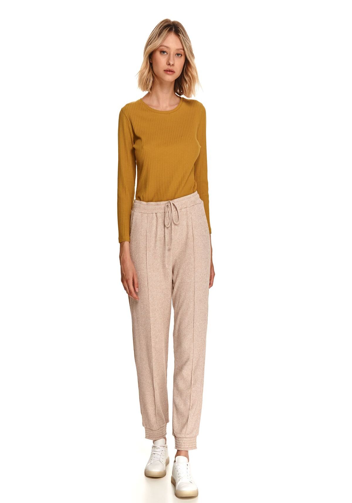 Pantaloni femei, TOP SECRET, SSP3756, Bej