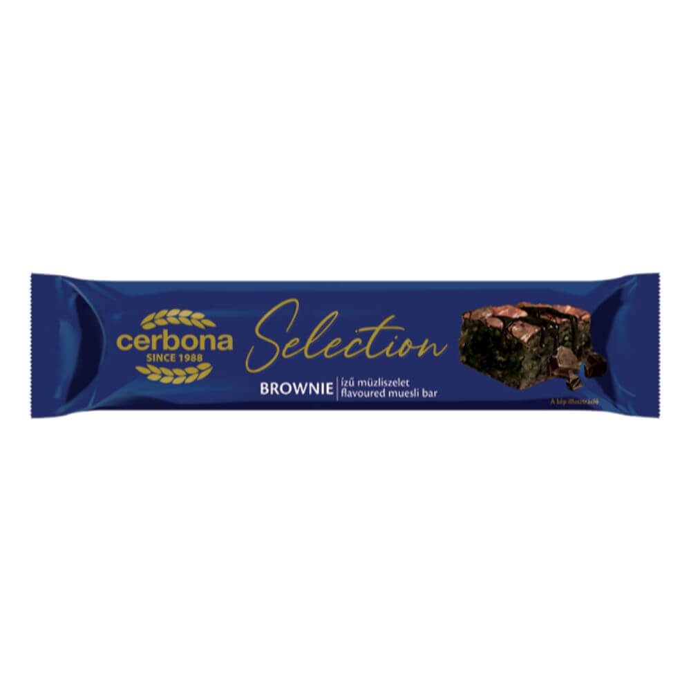 Baton de Cereale Cerbona Selection Brownie, 22 g