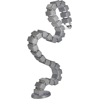Sistem mascare flexibil cabluri pt birou cu talpa QMOBILI Pipe Gri, profil mascare cabluri vertical,120 cm Sistem mascare flexibil cabluri pt birou cu talpa QMOBILI Pipe Gri, profil mascare cabluri vertical,120 cm