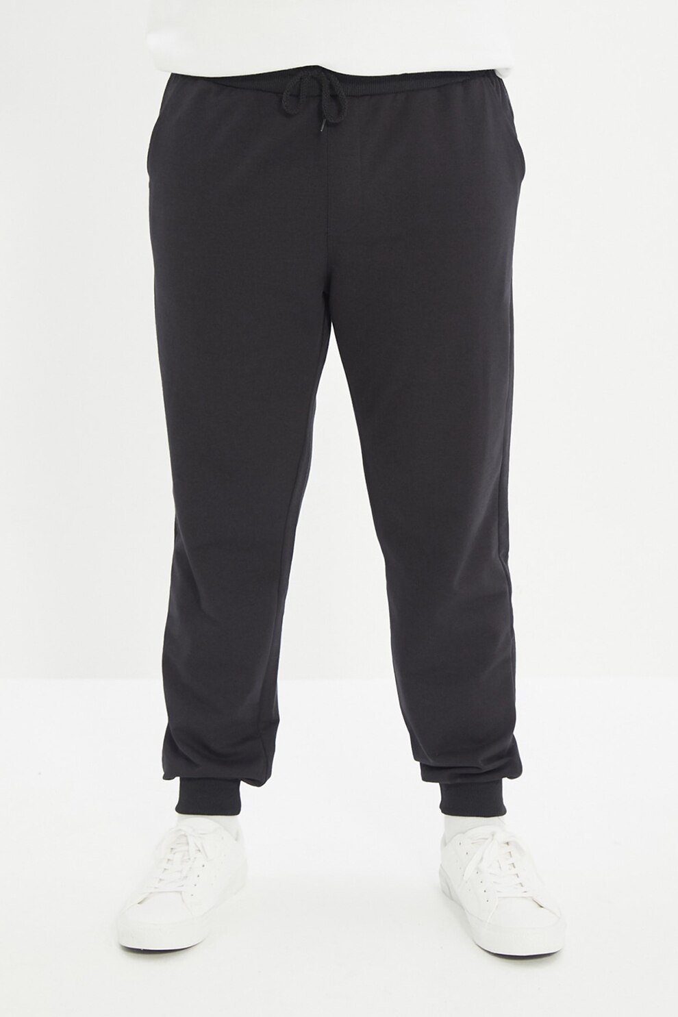 Trendyol, Set de pantaloni conici cu snur - 2 perechi, Negru