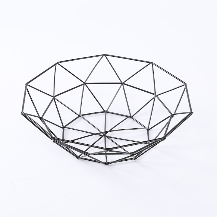 Fructiera metal tip cos , 27x10cm, negru