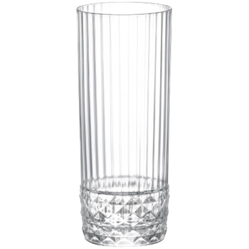 Set 6 pahare apa Bormioli America 20's, sticla, 40 cl Set 6 pahare apa Bormioli America 20's, sticla, 40 cl