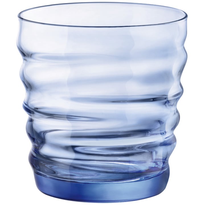 Комплект от 6 чаши за вода Bormioli Riflessi Saphire Blue, Стъкло, 30cl