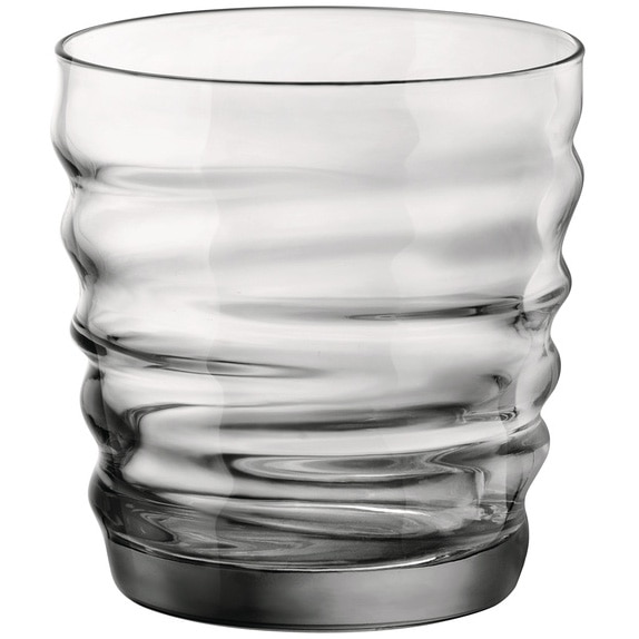Set 6 pahare apa Bormioli Riflessi Light Onyx, sticla, 30 cl