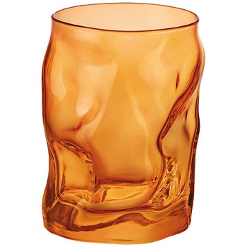 Set 6 pahare apa Bormioli Sorgente Multicolor Light Orange, sticla, 30 cl Set 6 pahare apa Bormioli Sorgente Multicolor Light Orange, sticla, 30 cl