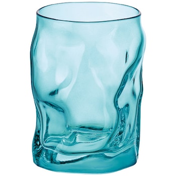 Set 6 pahare apa Bormioli Sorgente Multicolor Pale Blue, sticla, 30 cl Set 6 pahare apa Bormioli Sorgente Multicolor Pale Blue, sticla, 30 cl