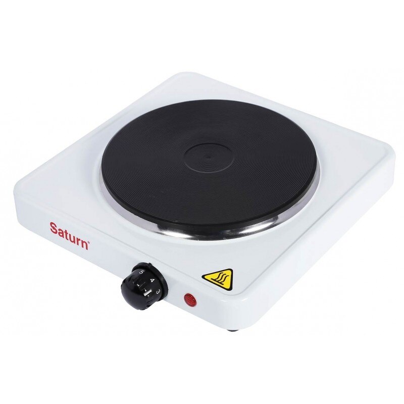 Plita electrica SATURN ST-EC0180, 1 Arzator, 1500 W, Alb