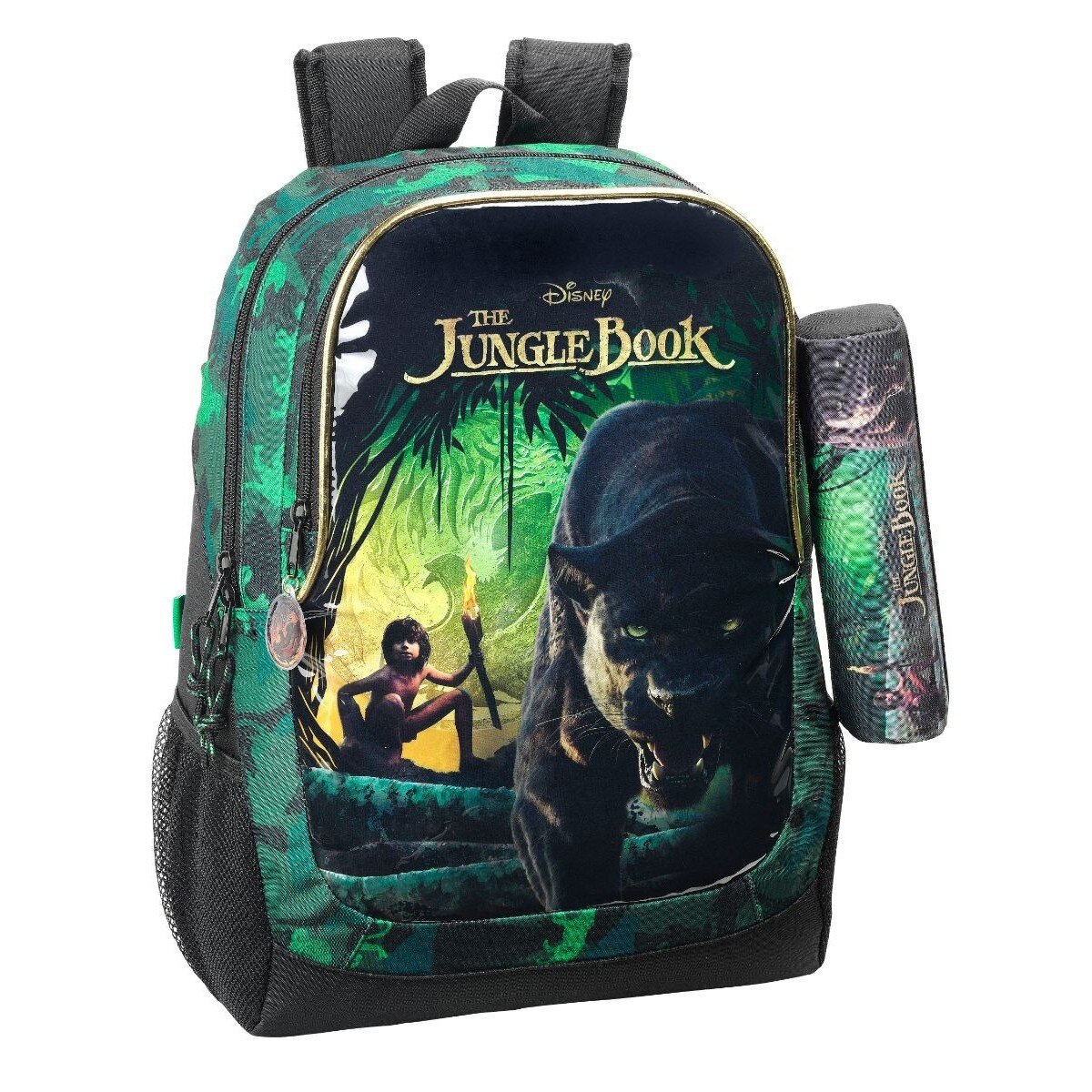 Ghiozdan mare si penar JUNGLE BOOK 32x44x16