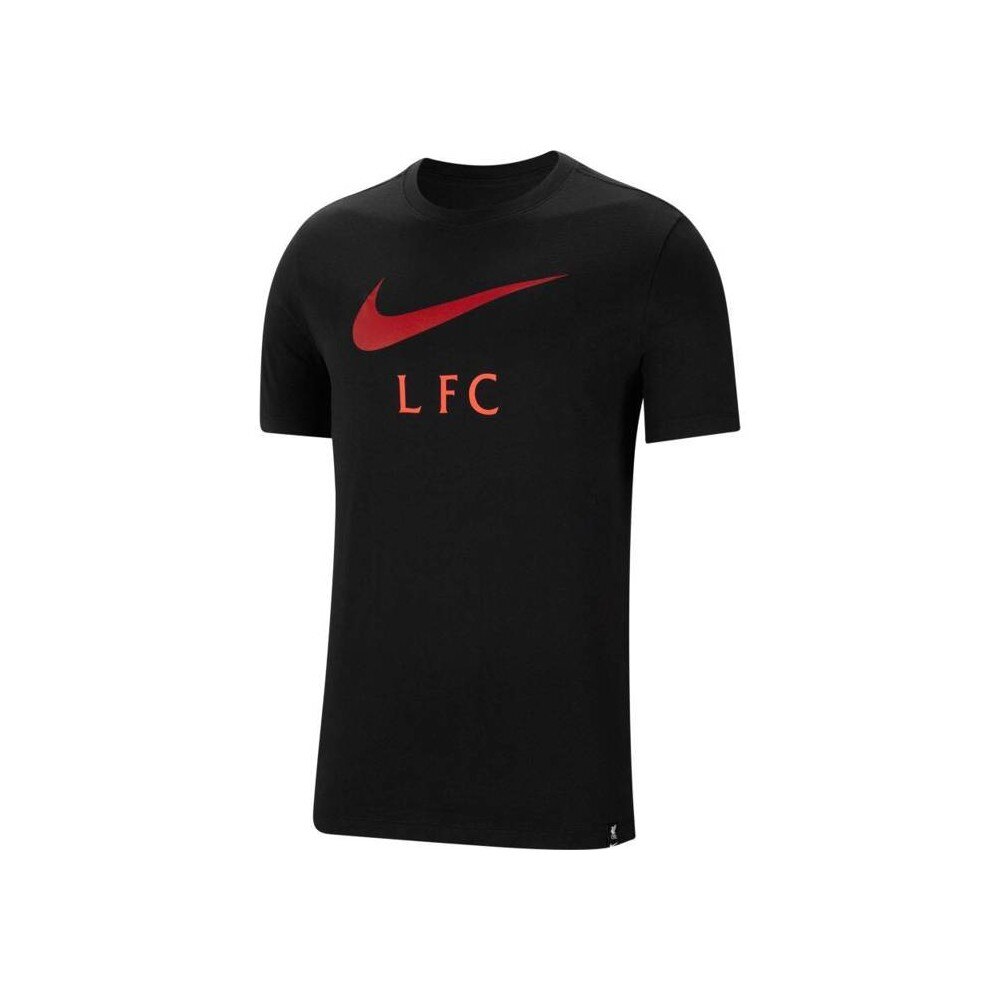 Tricou fotbal barbati Nike Liverpool FC, Bumbac, Negru
