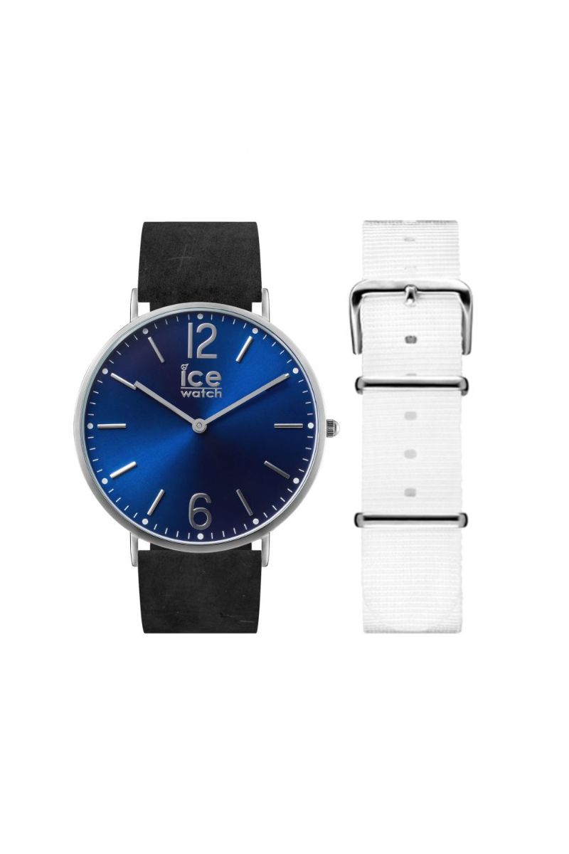 Set ceas / curea dama Ice Watch, CHL.B.NOR.36.N.15, Negru/Albastru