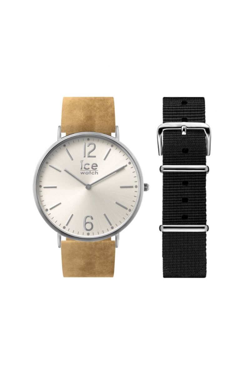 Set ceas / curea unisex Ice Watch, CHL.B.BEL.41.N.15, Bej/Argintiu